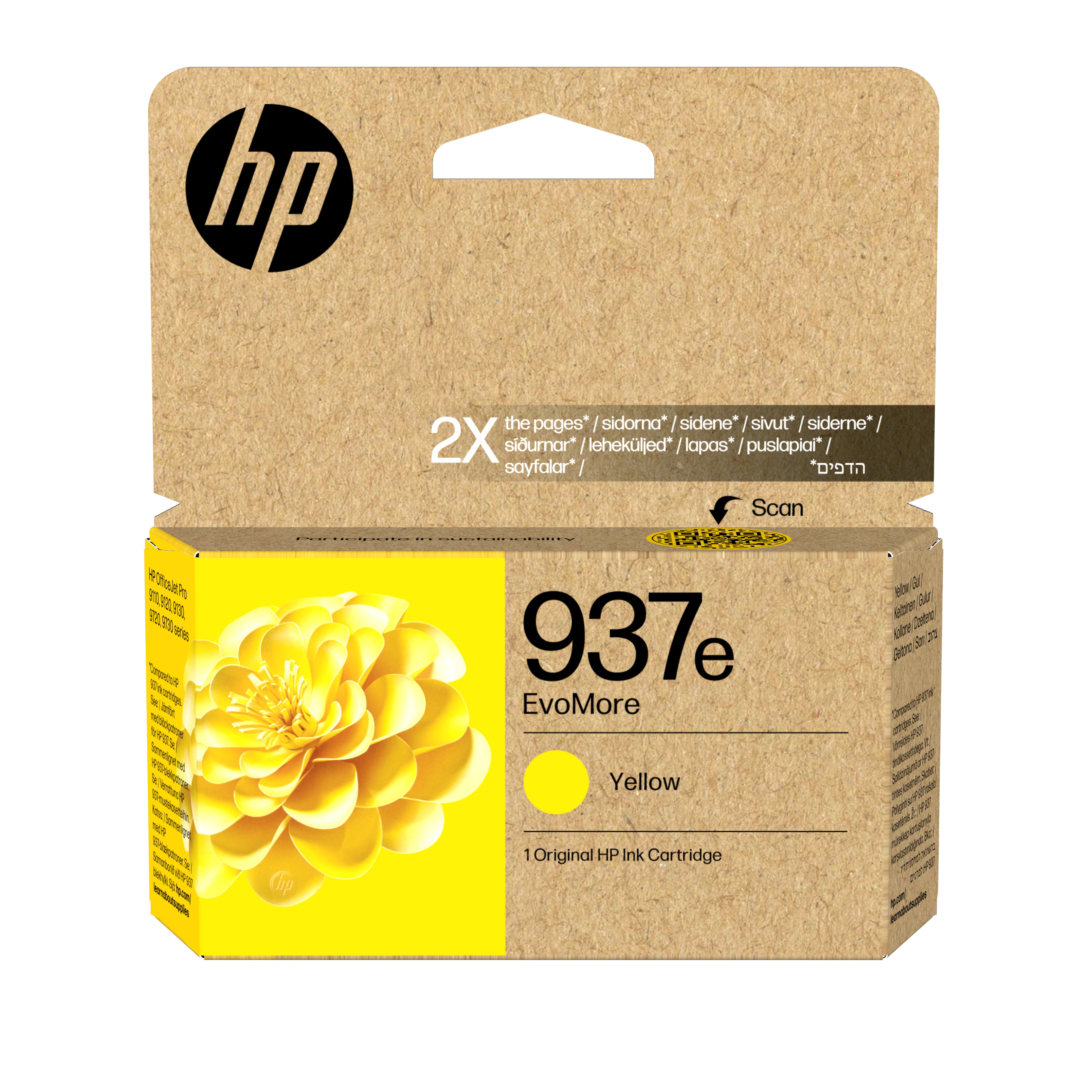 HP 937e Gelb Tintenpatrone EvoMore