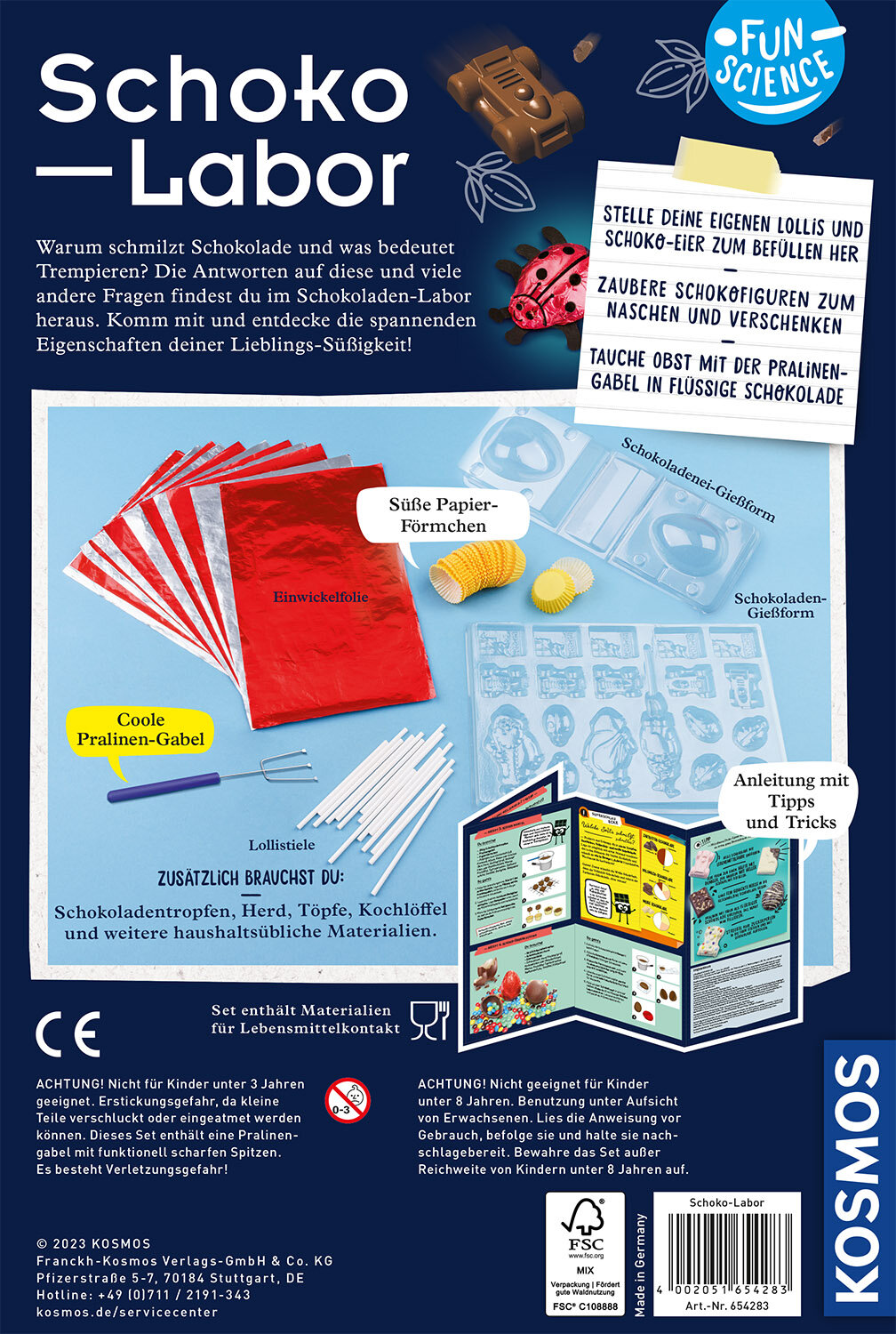 Fun Science Schoko-Labor, Experimentierkasten