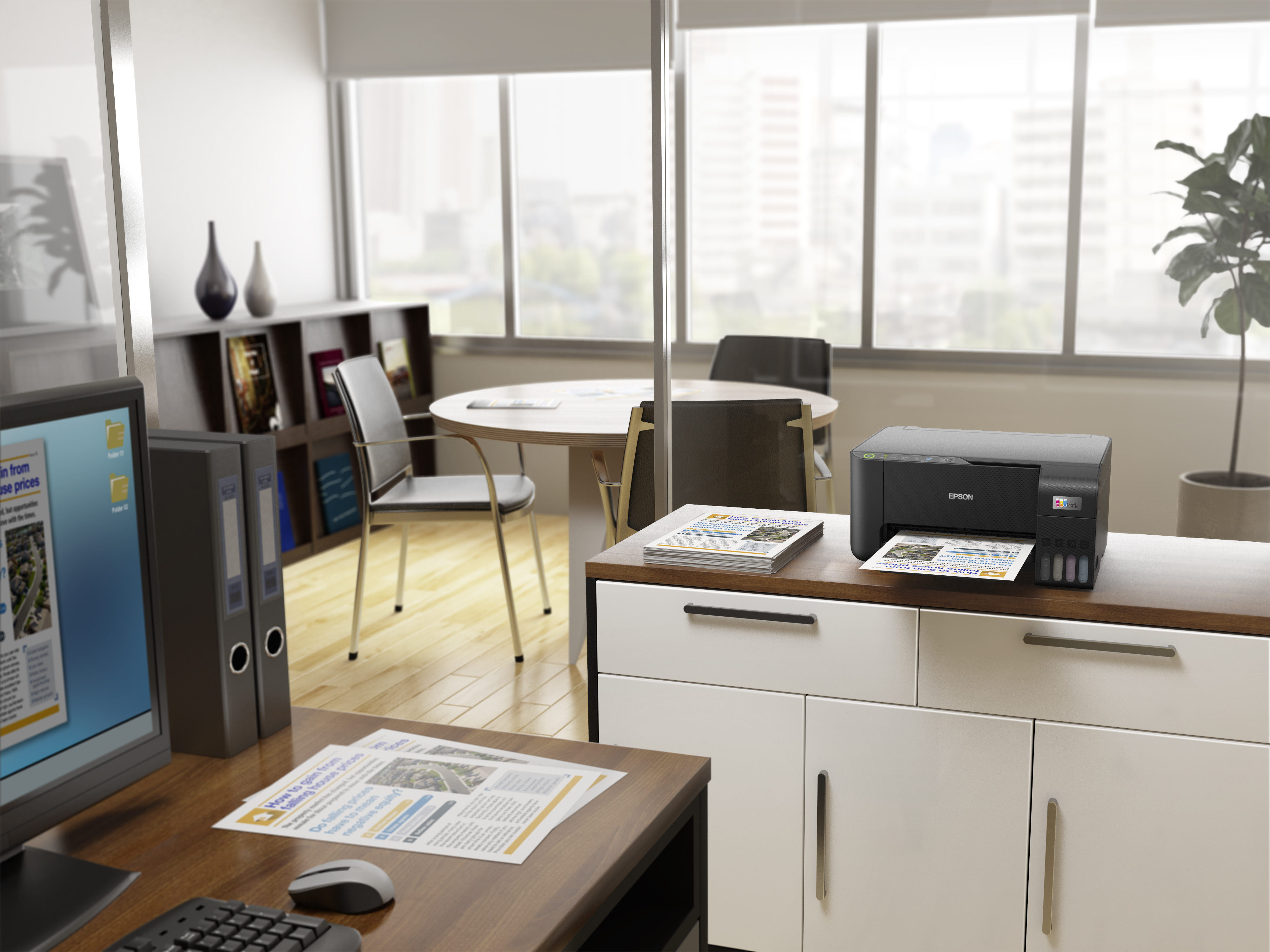 EPSON EcoTank ET-2860 3 in 1 Tintenstrahl-Multifunktionsdrucker schwarz