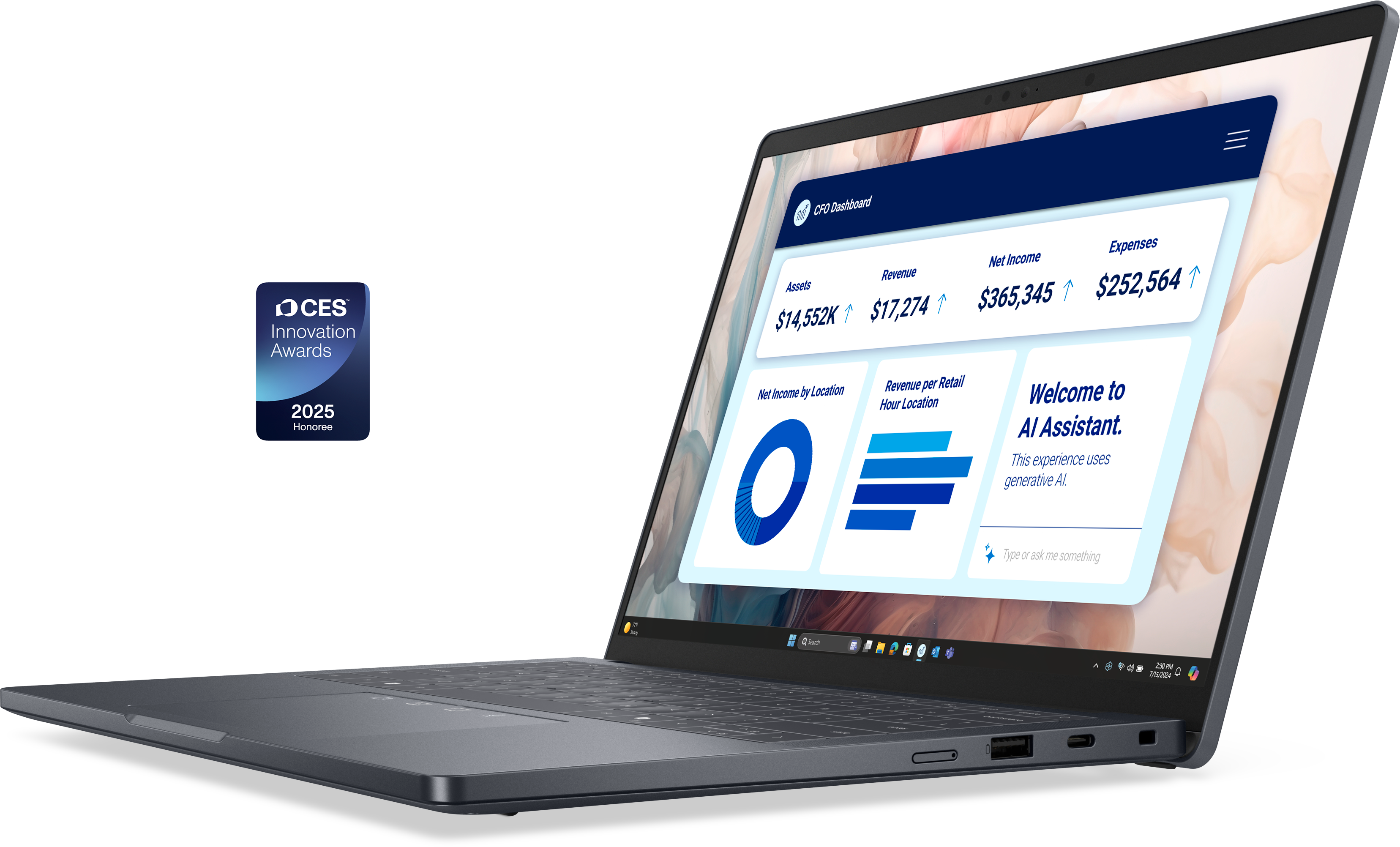 DELL Pro 14 Premium PA14250 Intel Core Ultra 5 236V 35,56cm 14Zoll FHD+ 16GB 512GB SSD noAC noPCORD WLAN W11P 3Y ProSpt
