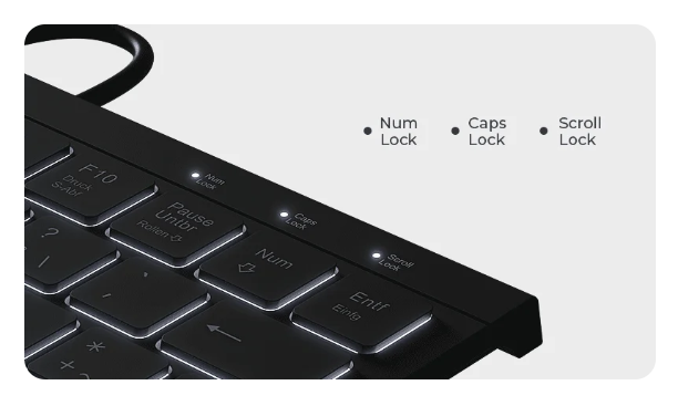KeySonic Mini-TAS mit Nummernblock, BK, KSK-5011ELC (DE)