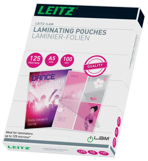 LEITZ Laminierfolien glänzend für A5 125 micron, 100 St.