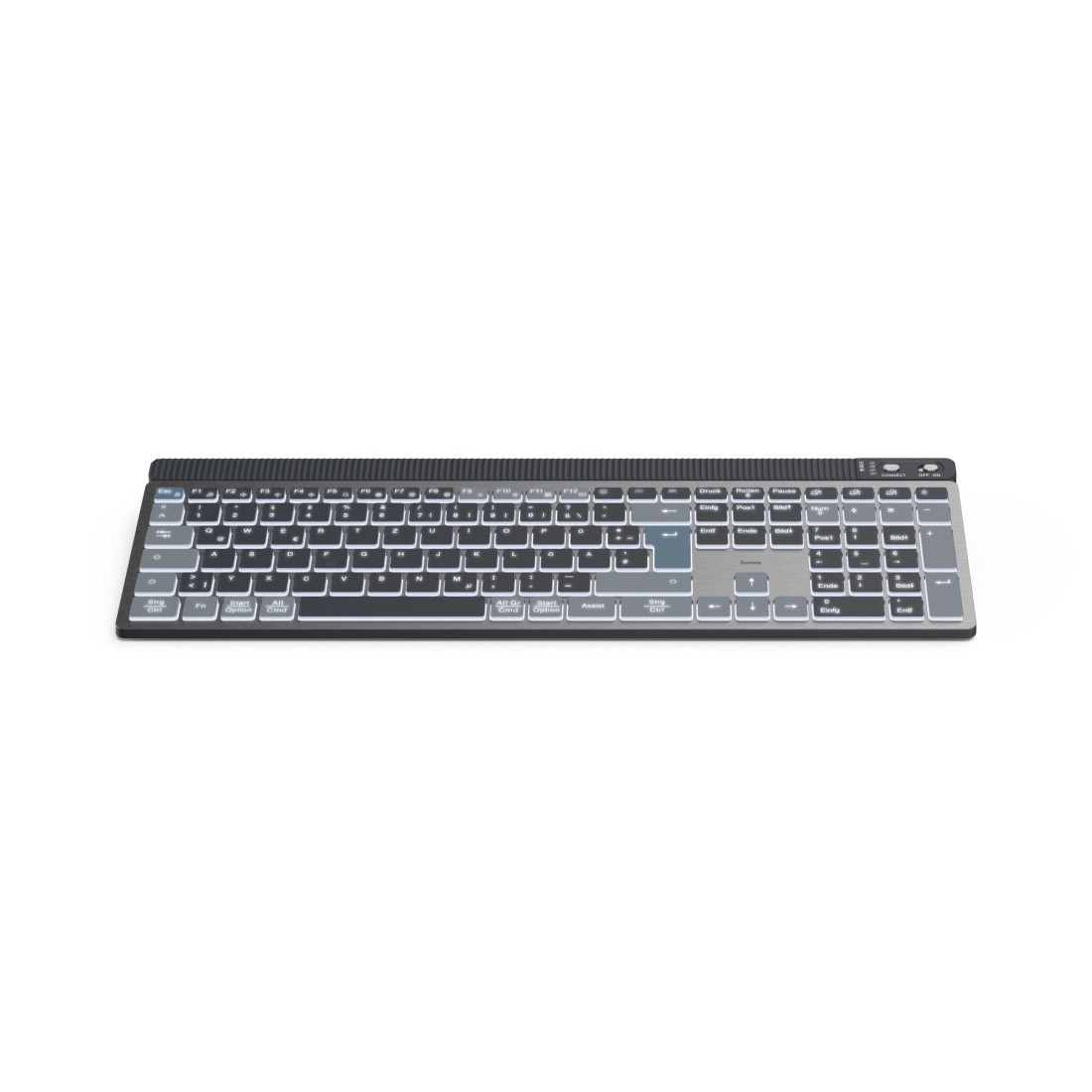 hama WK-750 Tastatur kabellos grau
