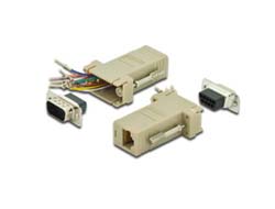DIGITUS ADAPTOR DB9 RJ45 MODULAR DB9 M RJ45 F