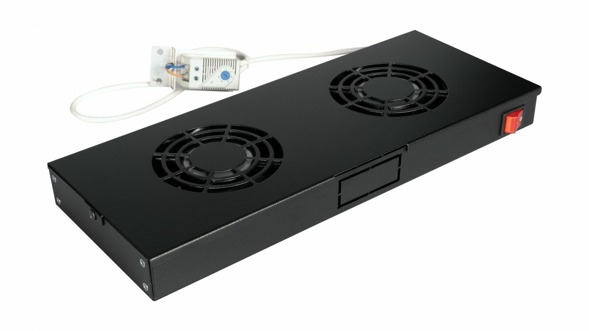 Equip 19 Lüfter für Serverschränke/2xLüfter 1U RAL9005