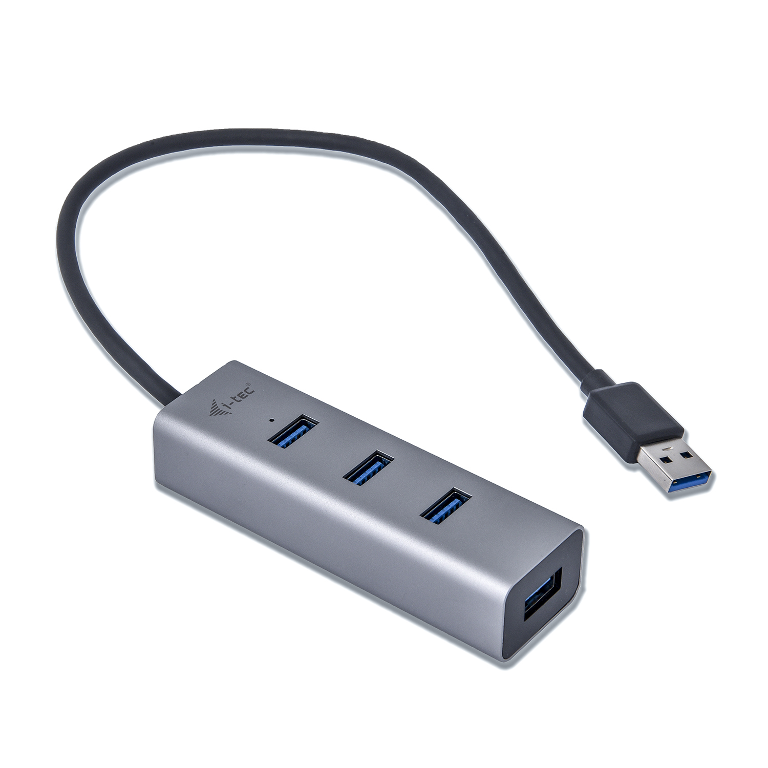 I-TEC USB 3.0 METAL 4-PORT HUB PASSIVE 4XUSB 3.0 SPACE GREY