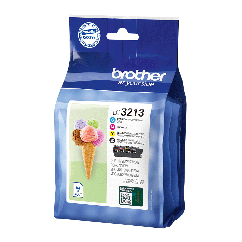 brother LC-3213VAL schwarz, cyan, magenta, gelb Druckerpatronen, 4er-Set