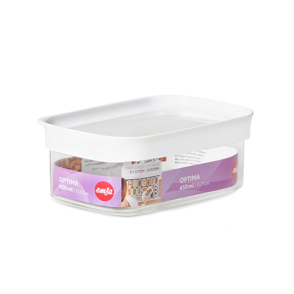 emsa Vorratsdose OPTIMA 6,5 cm hoch transparent 0,45 l, 1 St.