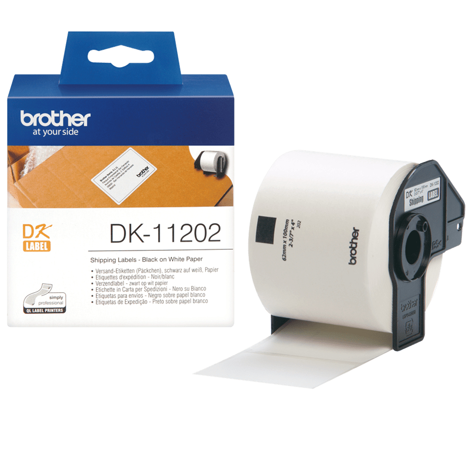 DK SINGLE LABLE ROLLS F/ QL-500/550 300PCS/RL 62X100MM