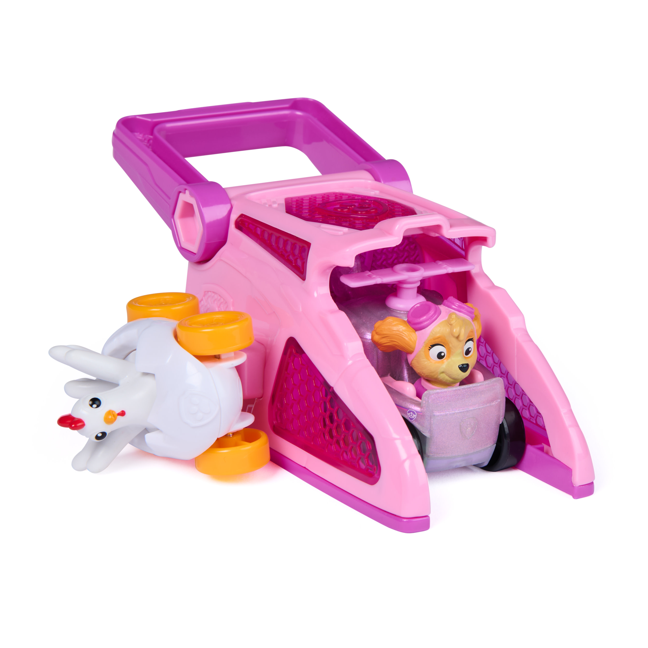 Paw Patrol - Pup Squad Launcher mit Skye und Henrietta Fahrzeugen, Spielfahrzeug