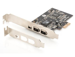 PCI Express Karte Firewire 1394a (3+1 Port), Schnittstellenkarte