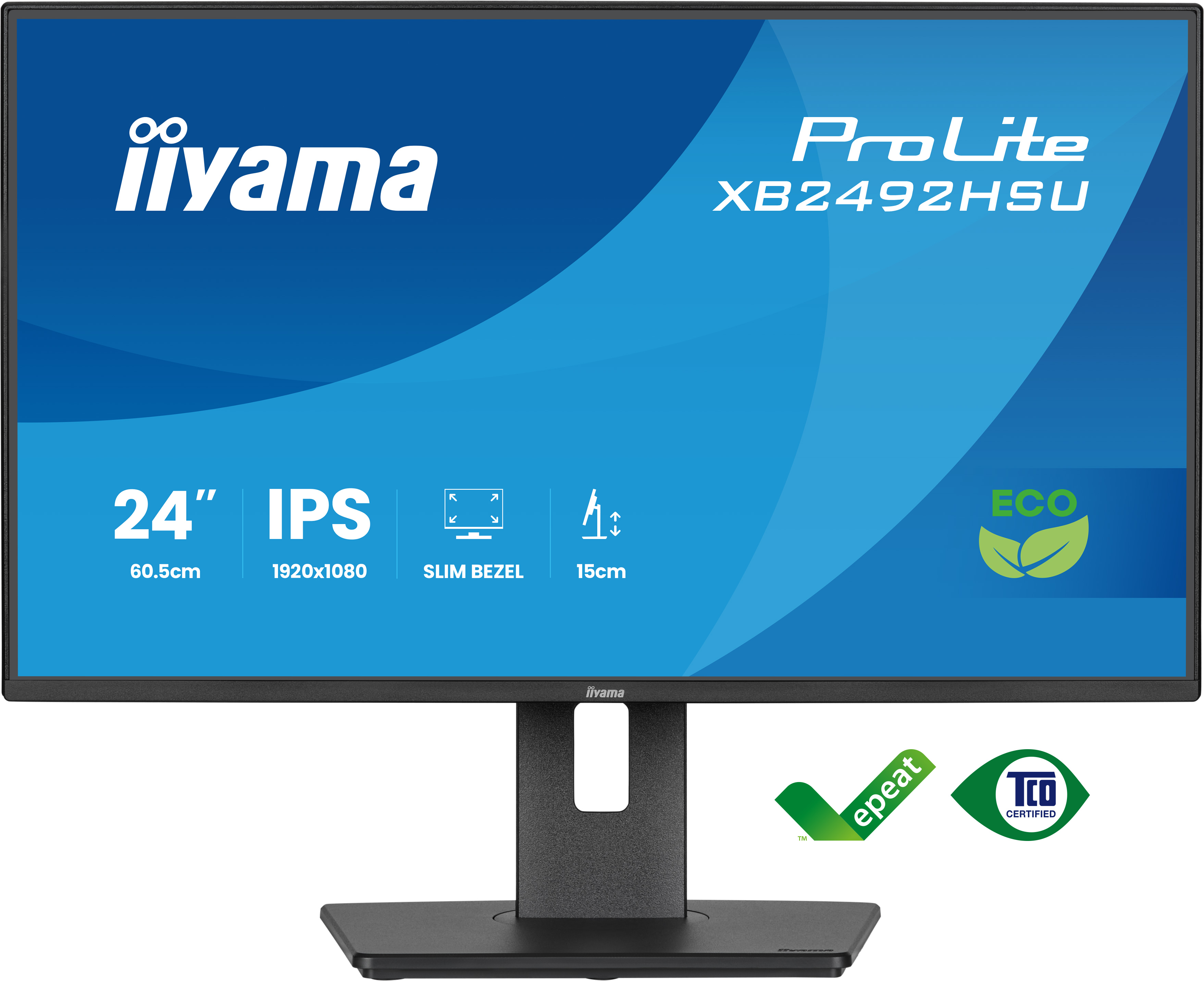 IIYAMA 60.5cm (24) XB2492HSU-B1 16:10 HDMI+DP+2xUSB IPS