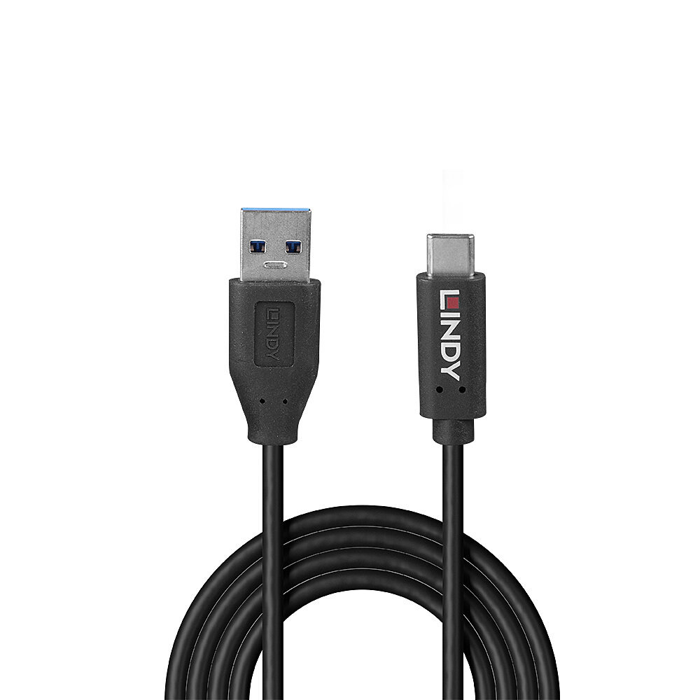 LINDY 0,5m USB 3.2 Typ A auf C Kabel 10Gbit/s GRS
