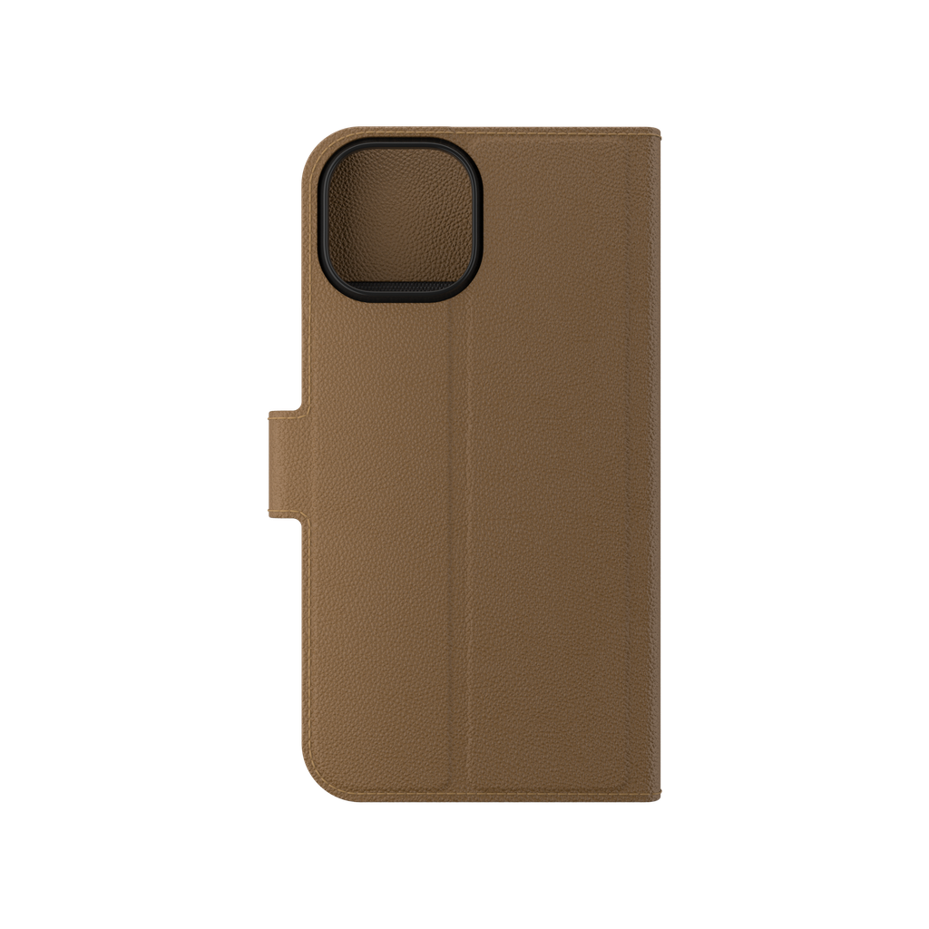 CASES FOLIOIPHONE 16E/15/14/13 BROWN