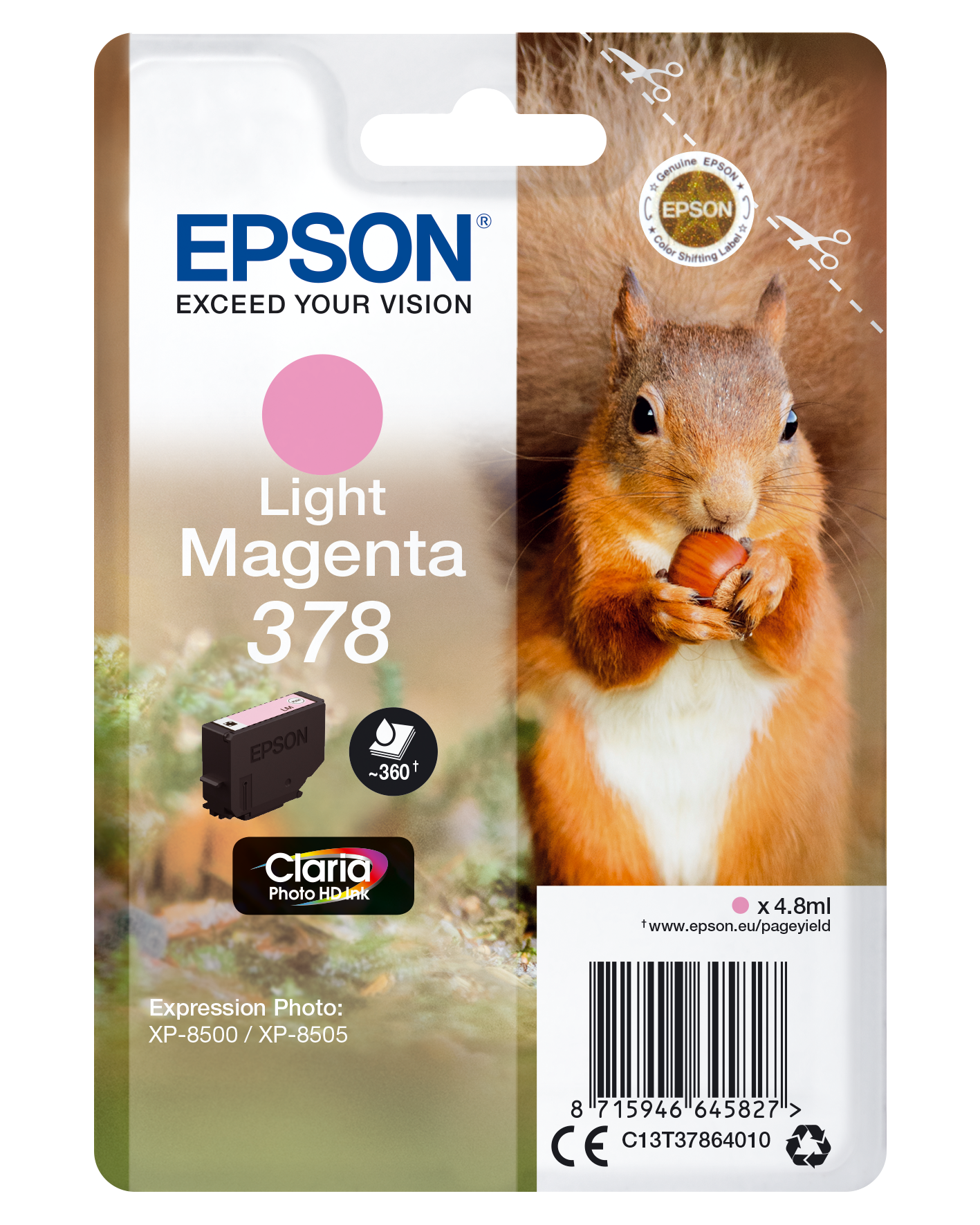 EPSON 378/T37864 (Eichhörnchen) light magenta Druckerpatrone