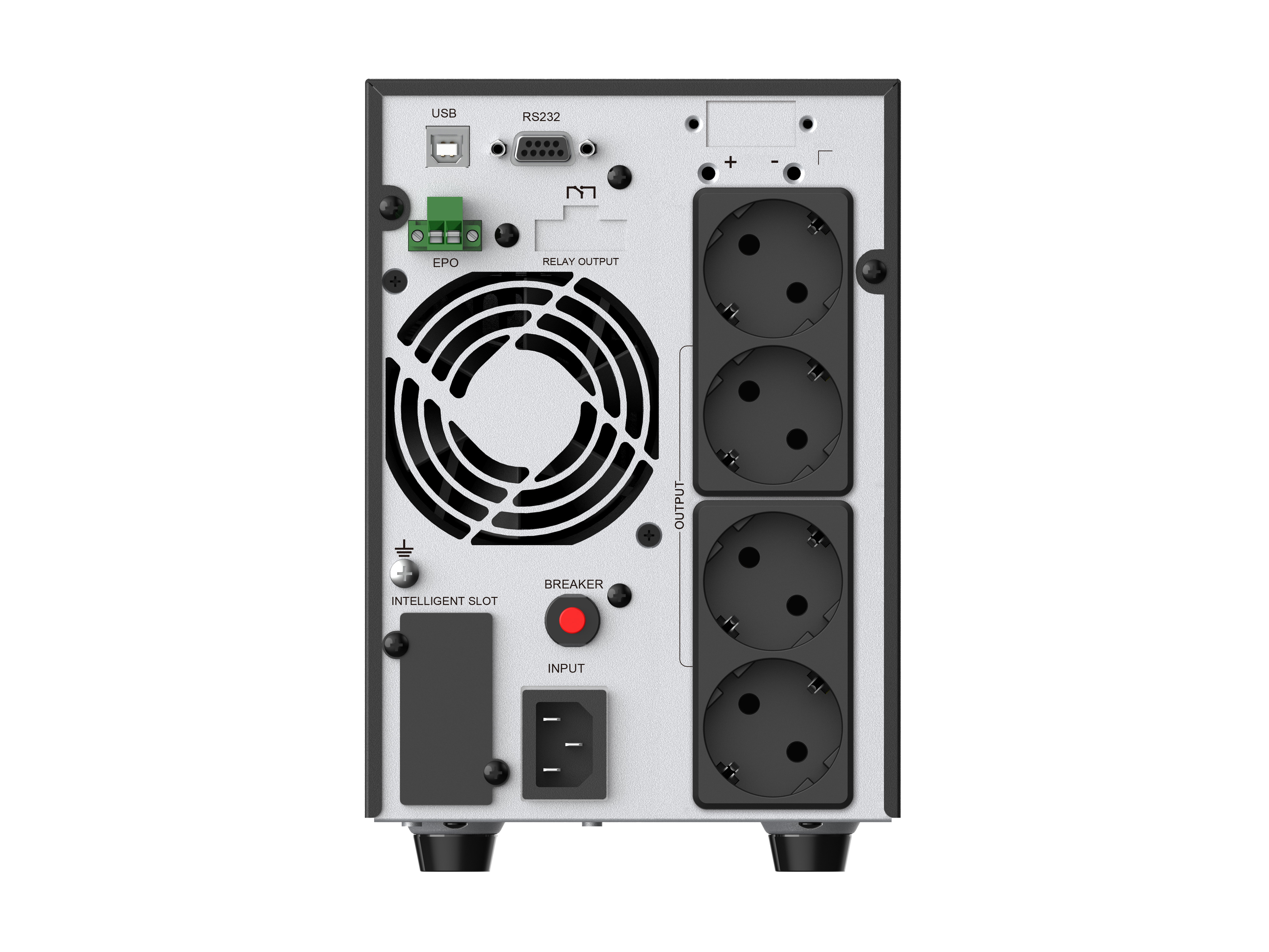 CONCEPTRONIC USV 2000VA/1800W/4xSchuko/USB/+ Online Tower sw