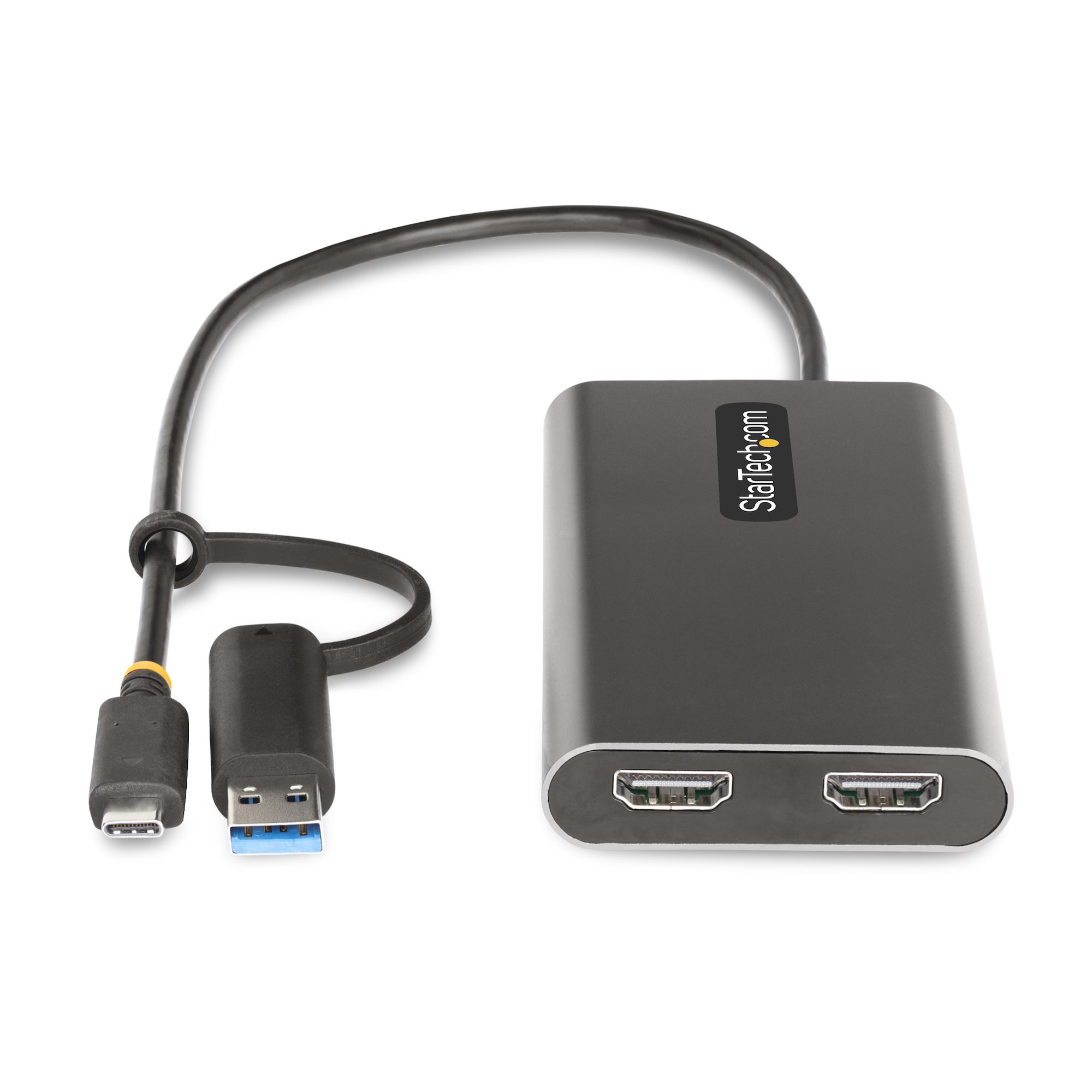 StarTech.com USB-C Dual HDMI Adapter 4K 60Hz 100W PD 30 cm