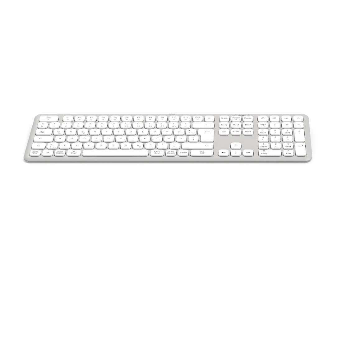 hama WK-550 Tastatur kabellos weiß