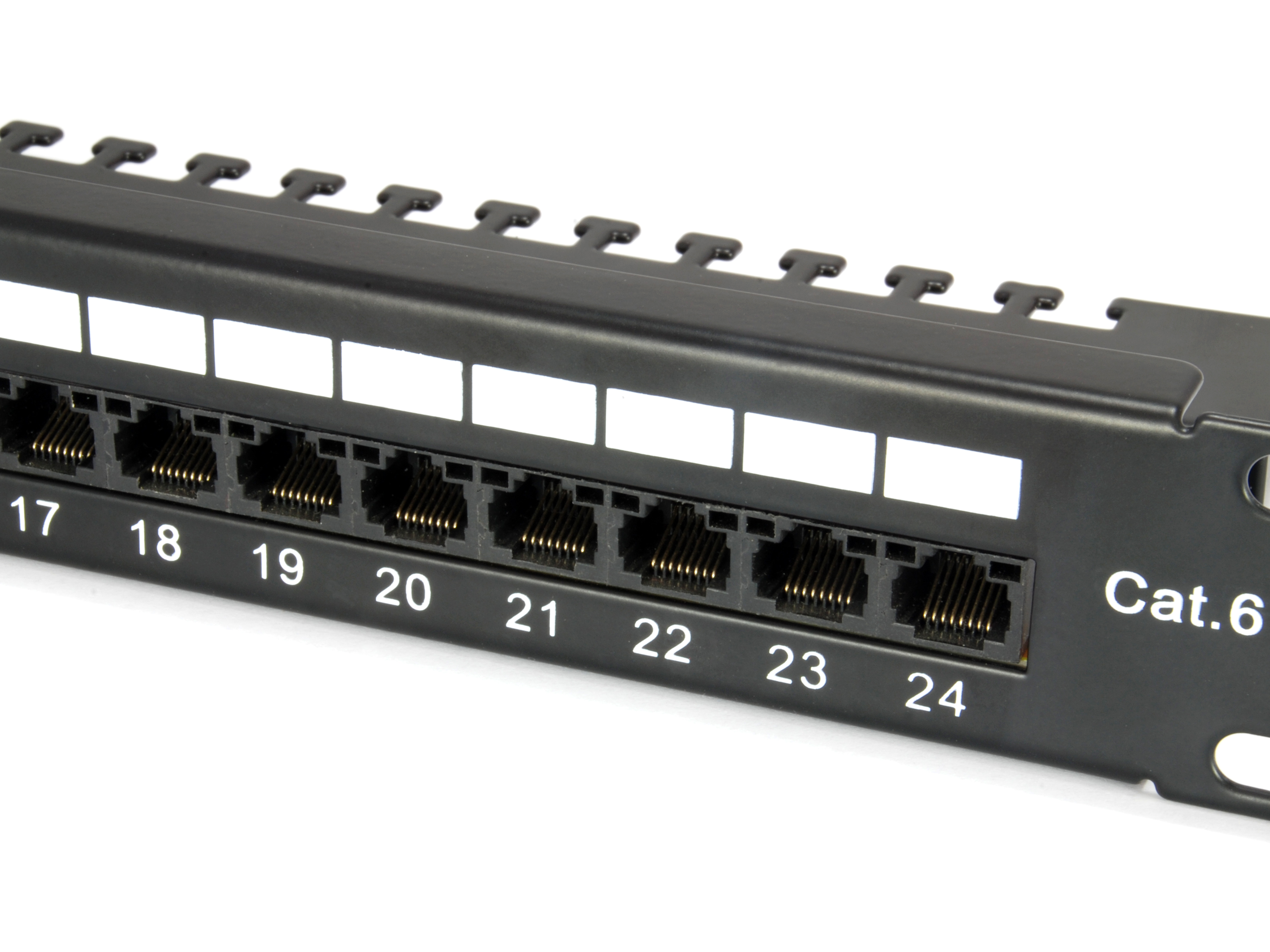 Equip 19 Patchpanel 24xRJ45 Cat6 UTP 1U 250MHz RAL9005