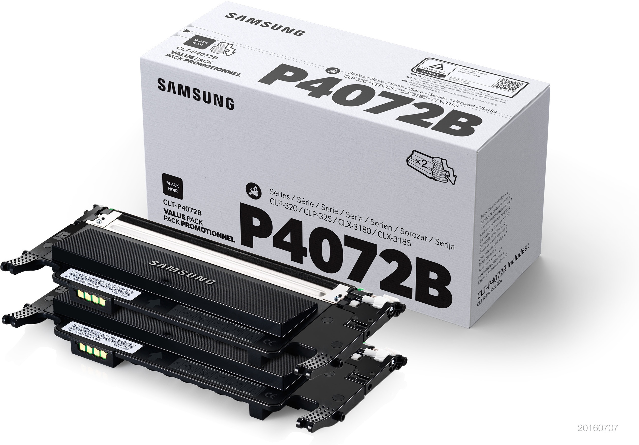 HP ersetzt Samsung CLT P4072B 2er Pack Schwarz Tonerpatrone