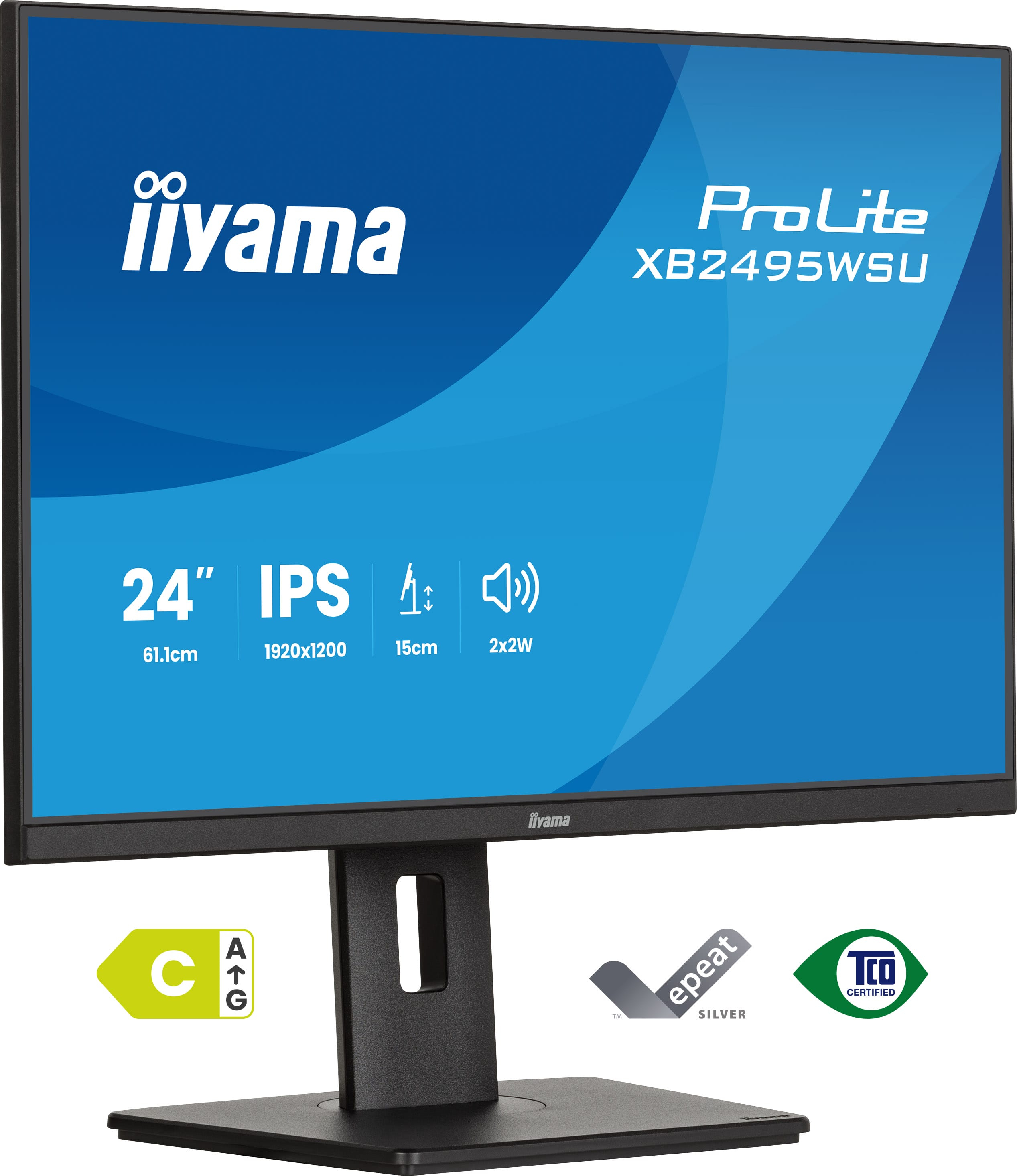 24.1IN ULTRA THIN IPS PANEL 1920X1200 4MS 350CD/M 1500:1 1XH