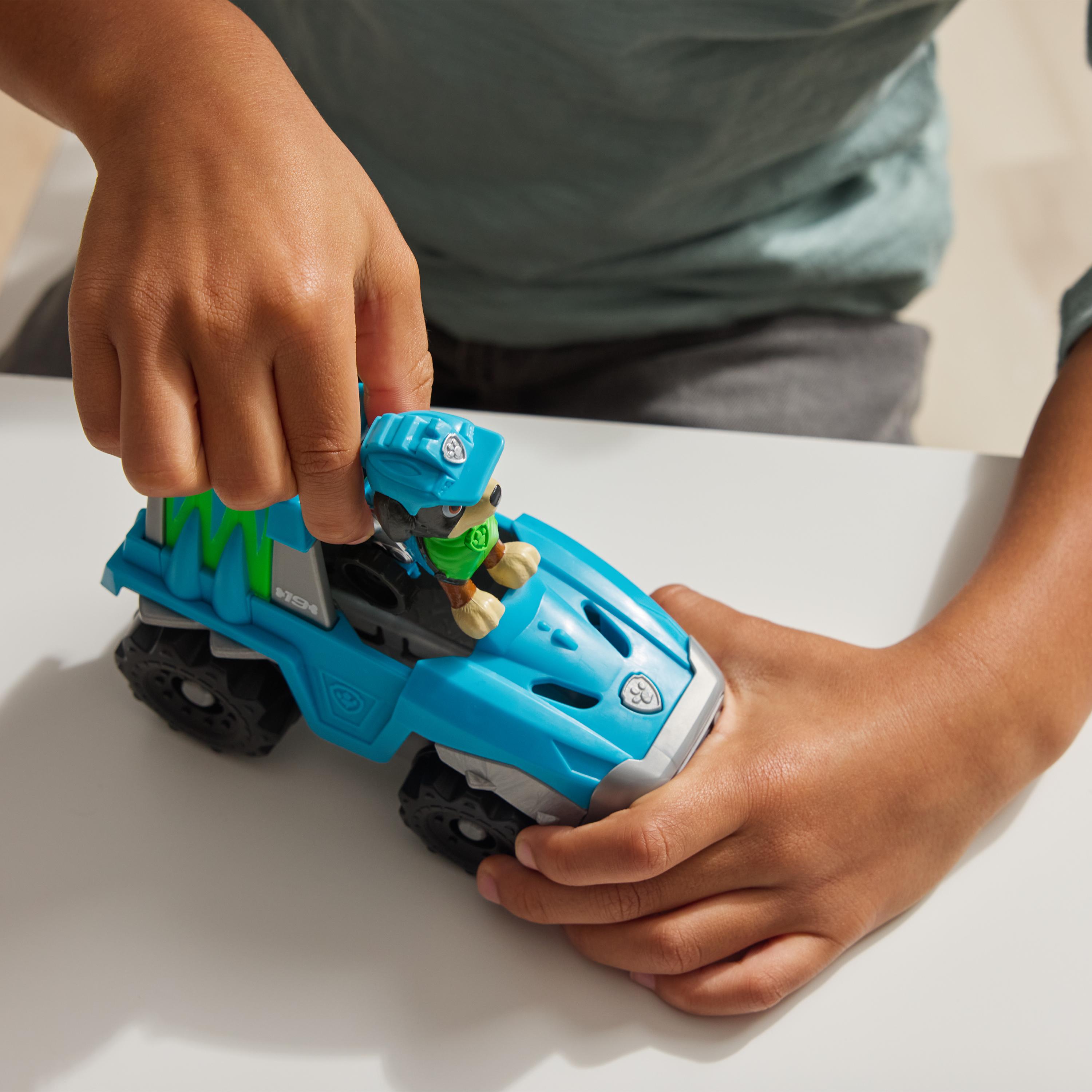 Paw Patrol - Dinosaurier-Rettungsfahrzeug mit Rex Spielfigur, Spielfahrzeug