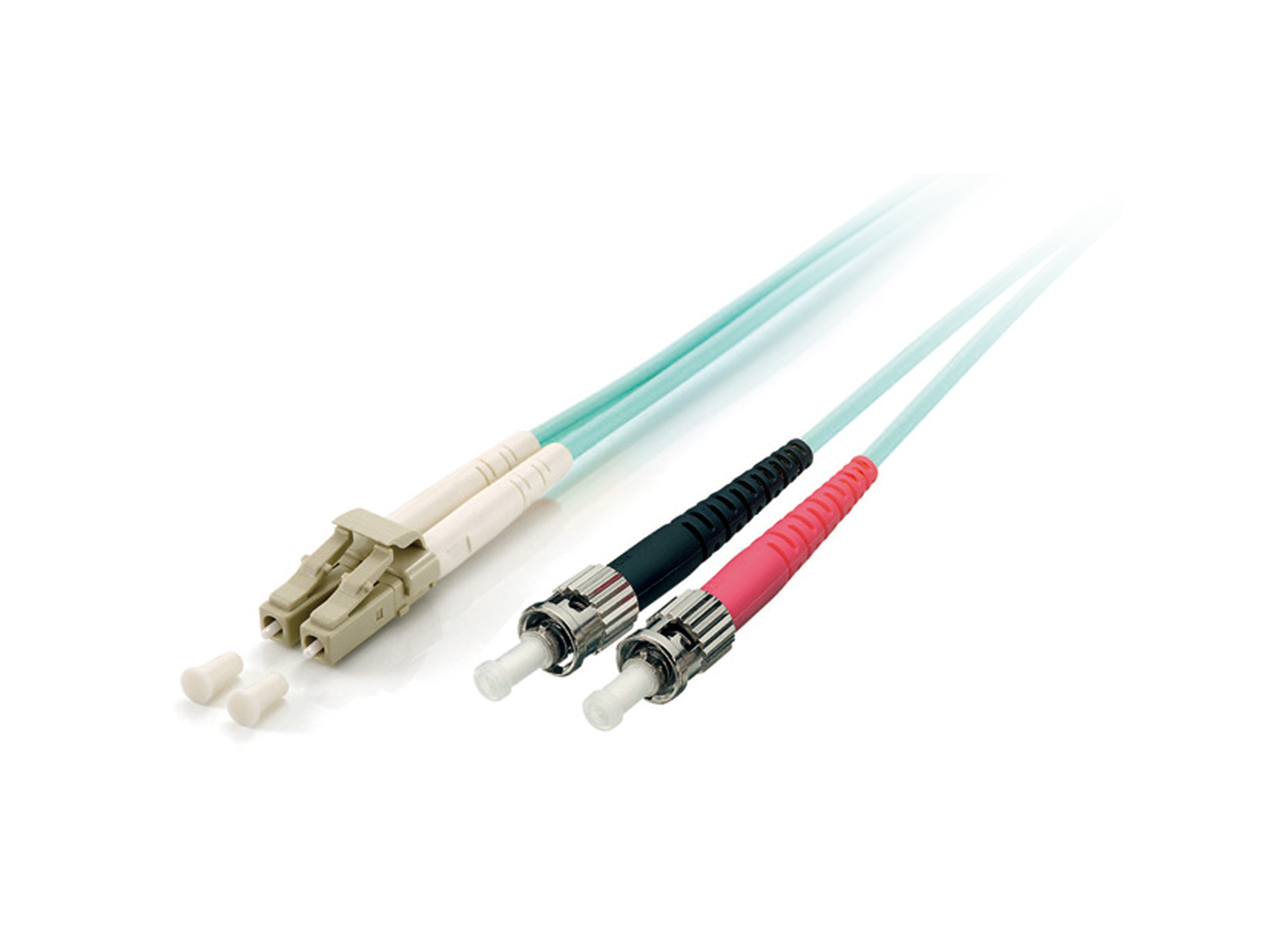 Equip Patchkabel LC->ST 15.00m Multimode Duplex OM3 türkis Polybeutel