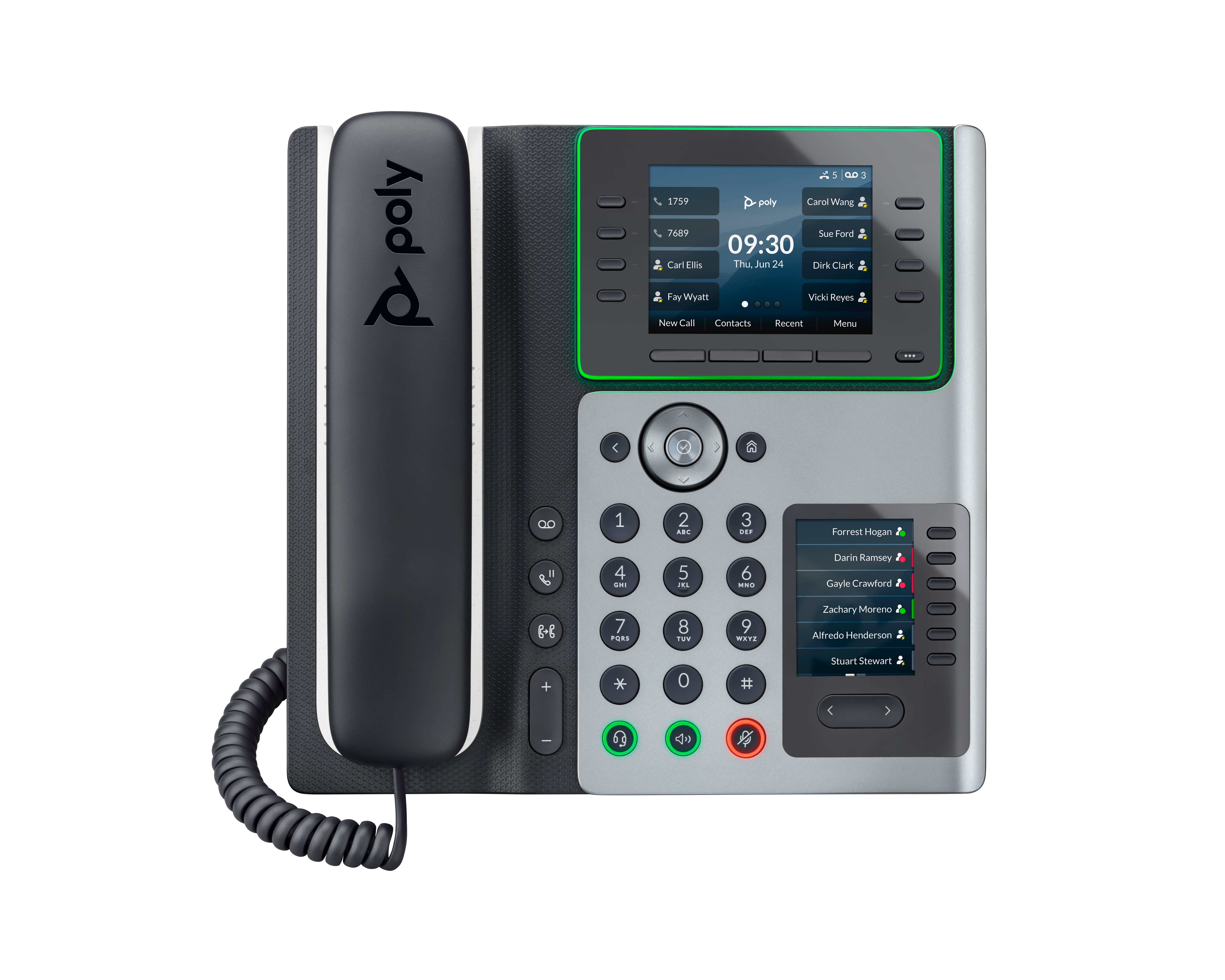 POLY EDGE E450 IP PHONE AND POE-ENABLED