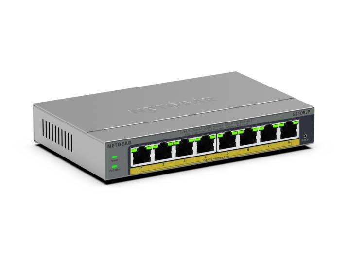 NETGEAR 8PT GB PLUS Switch W/ POE+ GS108EP