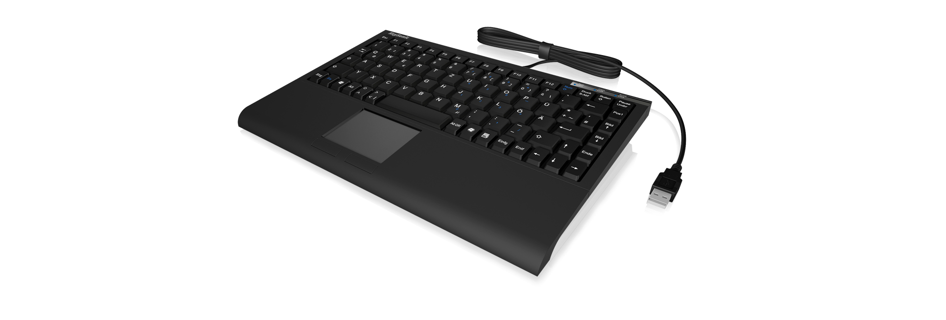 KeySonic Mini-TAS Smart-Touchpad SoftSkin, BK, ACK-540U+(DE)