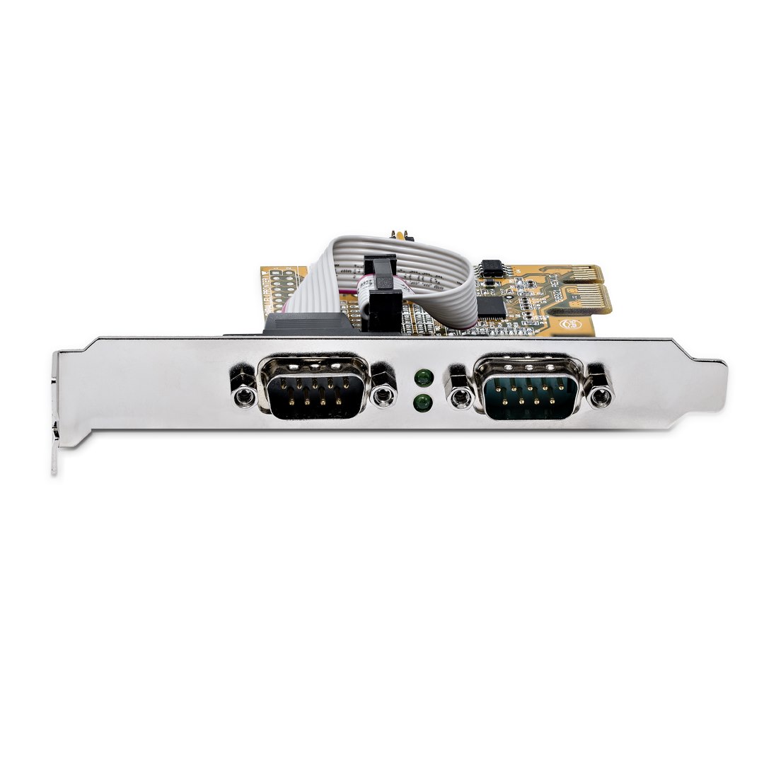 STARTECH.COM 2 Port PCI Express Serielle Schnittstellenkarte PCIe auf RS232 Karte Serielle Adapter Karte / Erweiterungskarte COM Ret