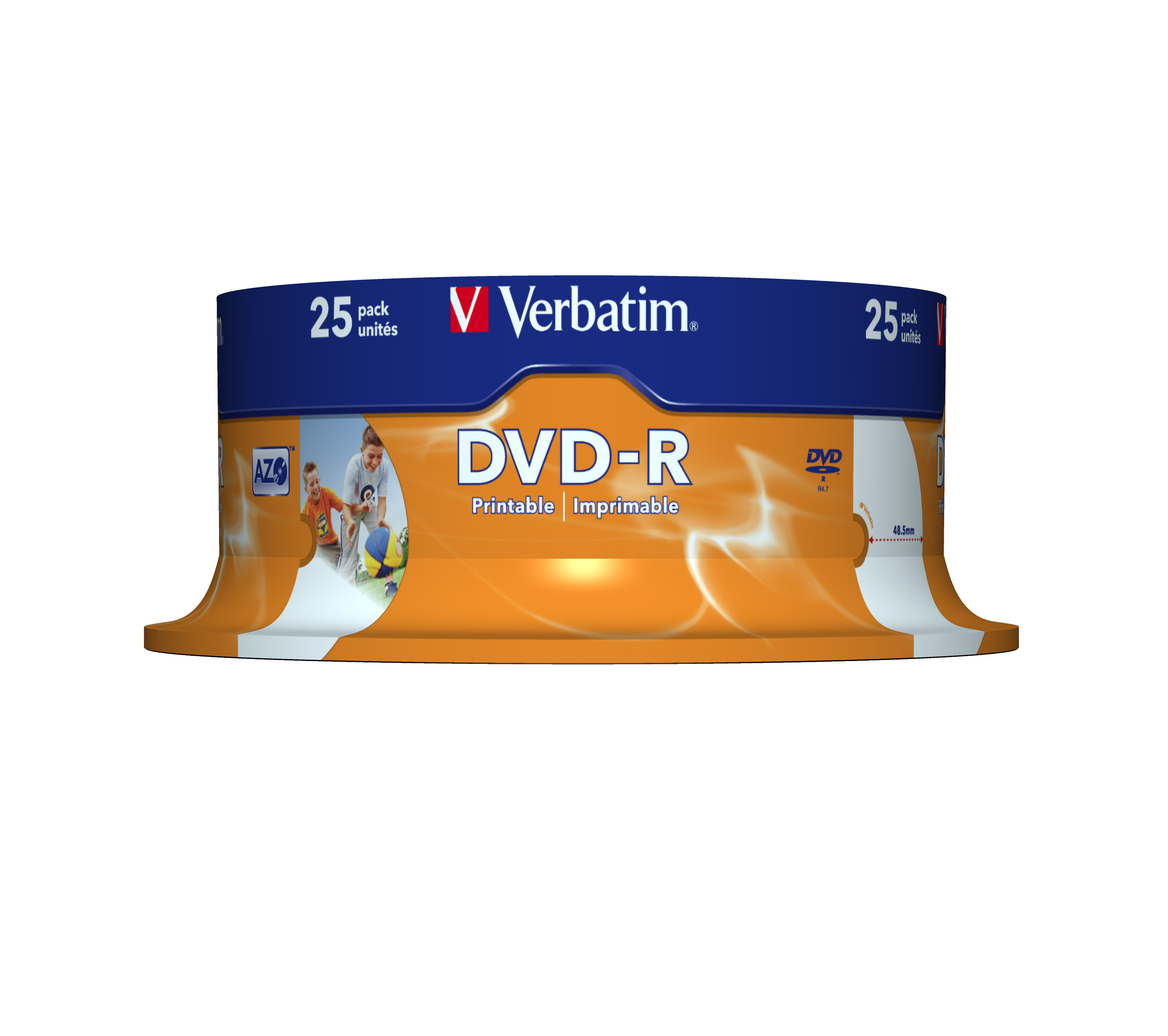 DVD-R Verbatim 4,7GB 25pcs Pack Spin.WideP.PS 16x