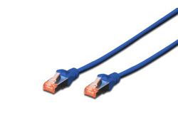 DIGITUS CAT 6A S-FTP PATCH CAB LENGTH 0.5M COLOR BLUE
