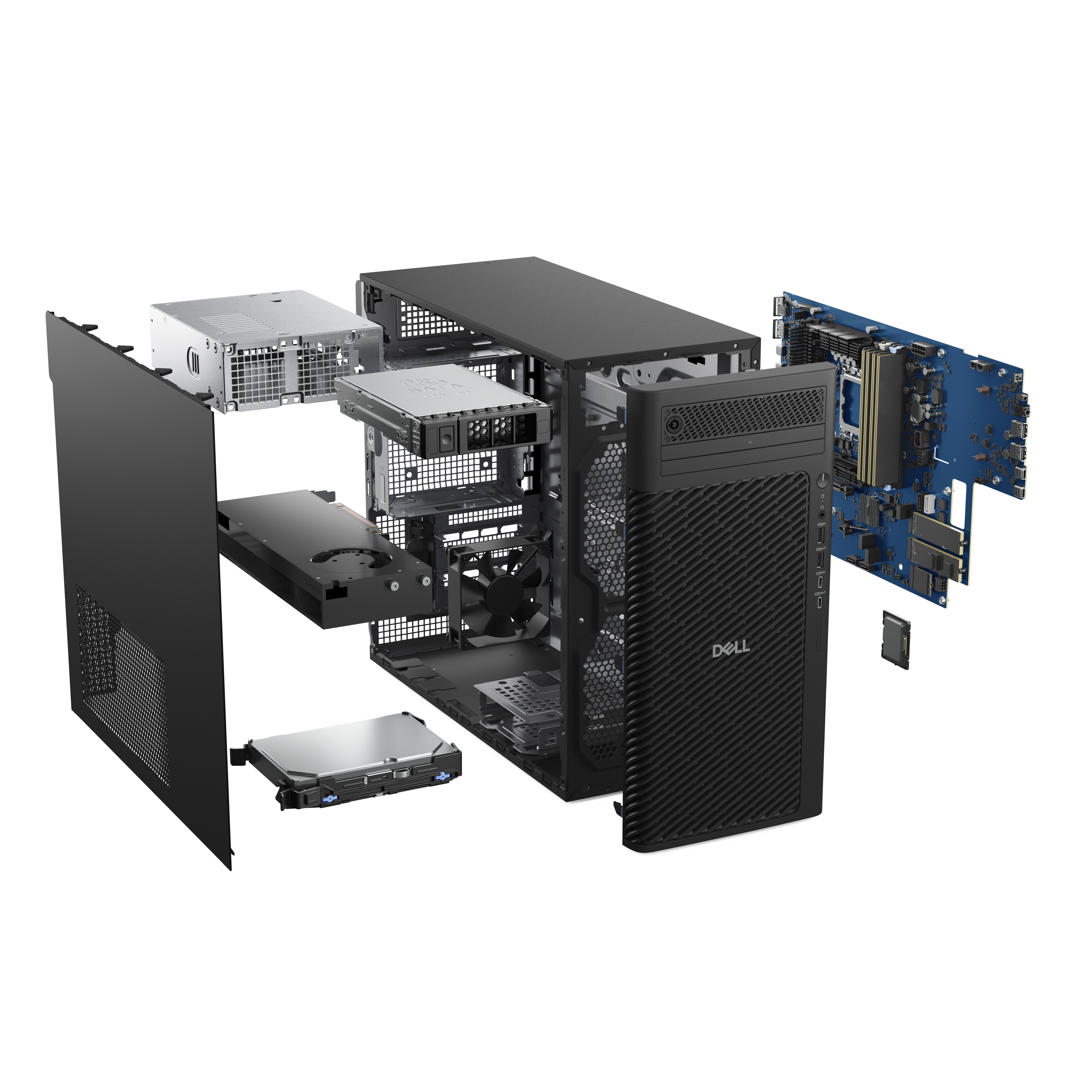DELL Pro Max Tower T2 FCT2250 Intel Core Ultra 7 265 32GB 1TB SSD Nvidia RTX 2000 Ada vPro Kb Mouse 500W TPM W11P 3Y Basic Onsite