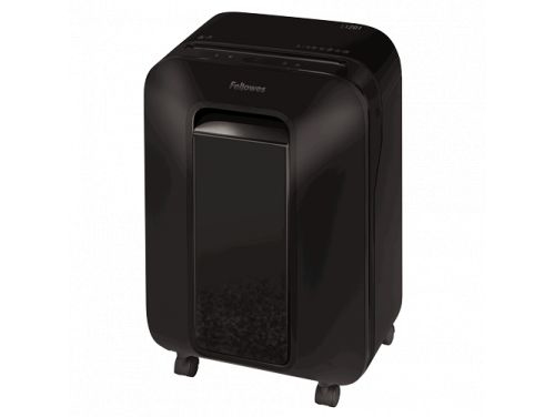 Fellowes Powershred LX 201 Aktenvernichter mit Partikelschnitt P-5, 2 x 12 mm, bis 11 Blatt, schwarz
