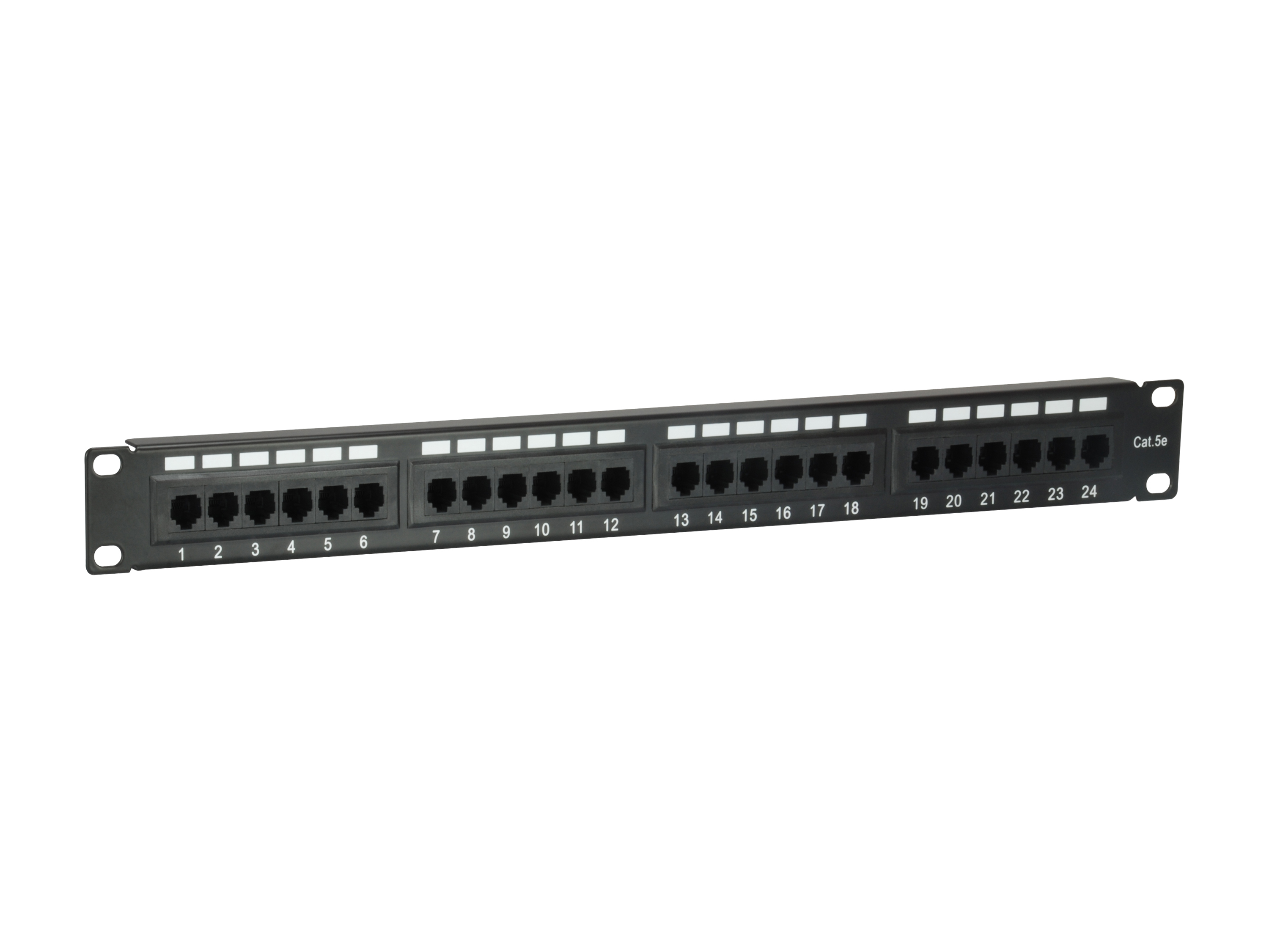 Equip 19 Patchpanel 24xRJ45 Cat5e UTP 1U 100MHz RAL9005