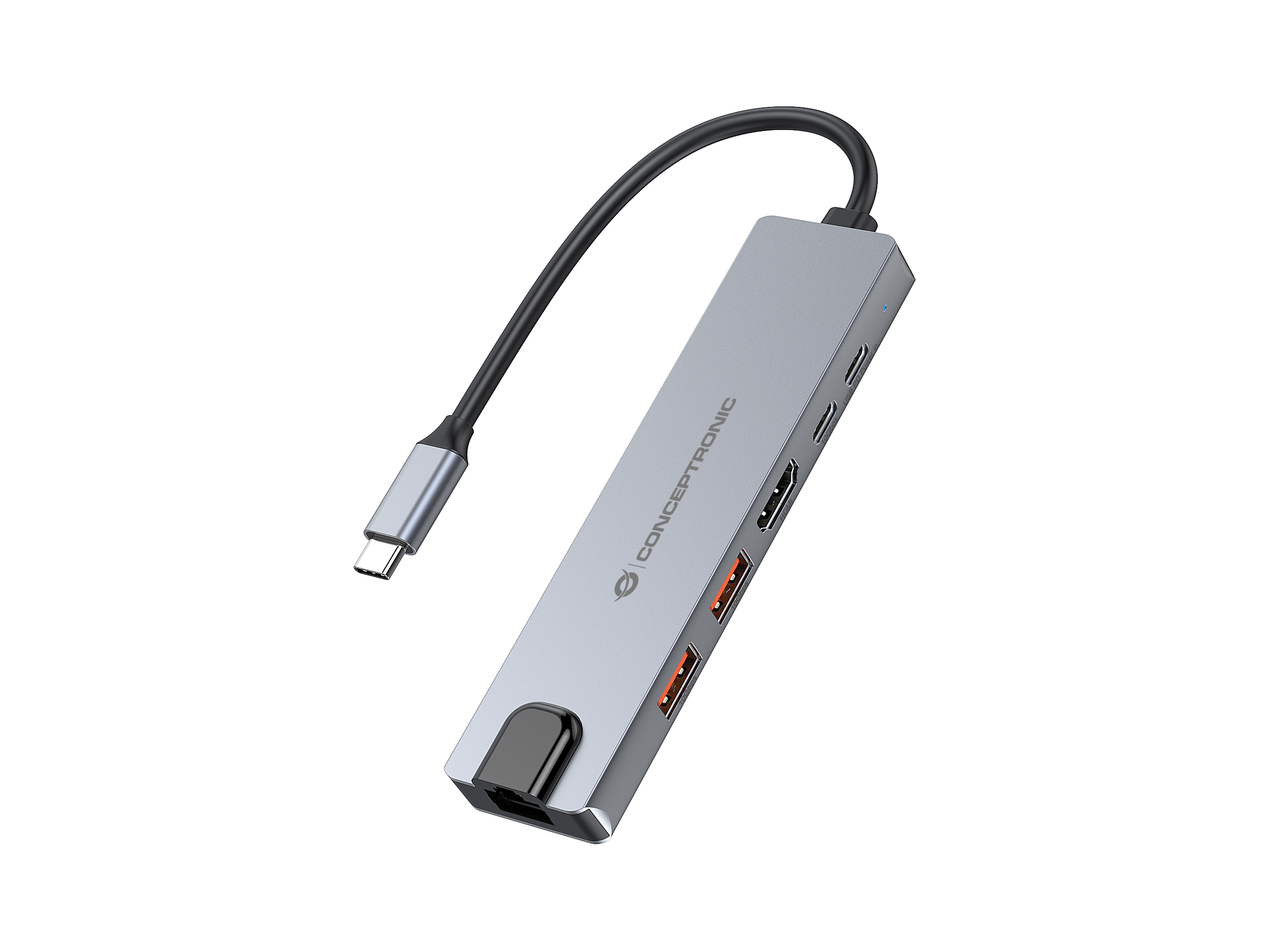 CONCEPTRONIC 6-1 Dock USB-C->HDMI/2xUSB-A/USB-C/+ 25cm si