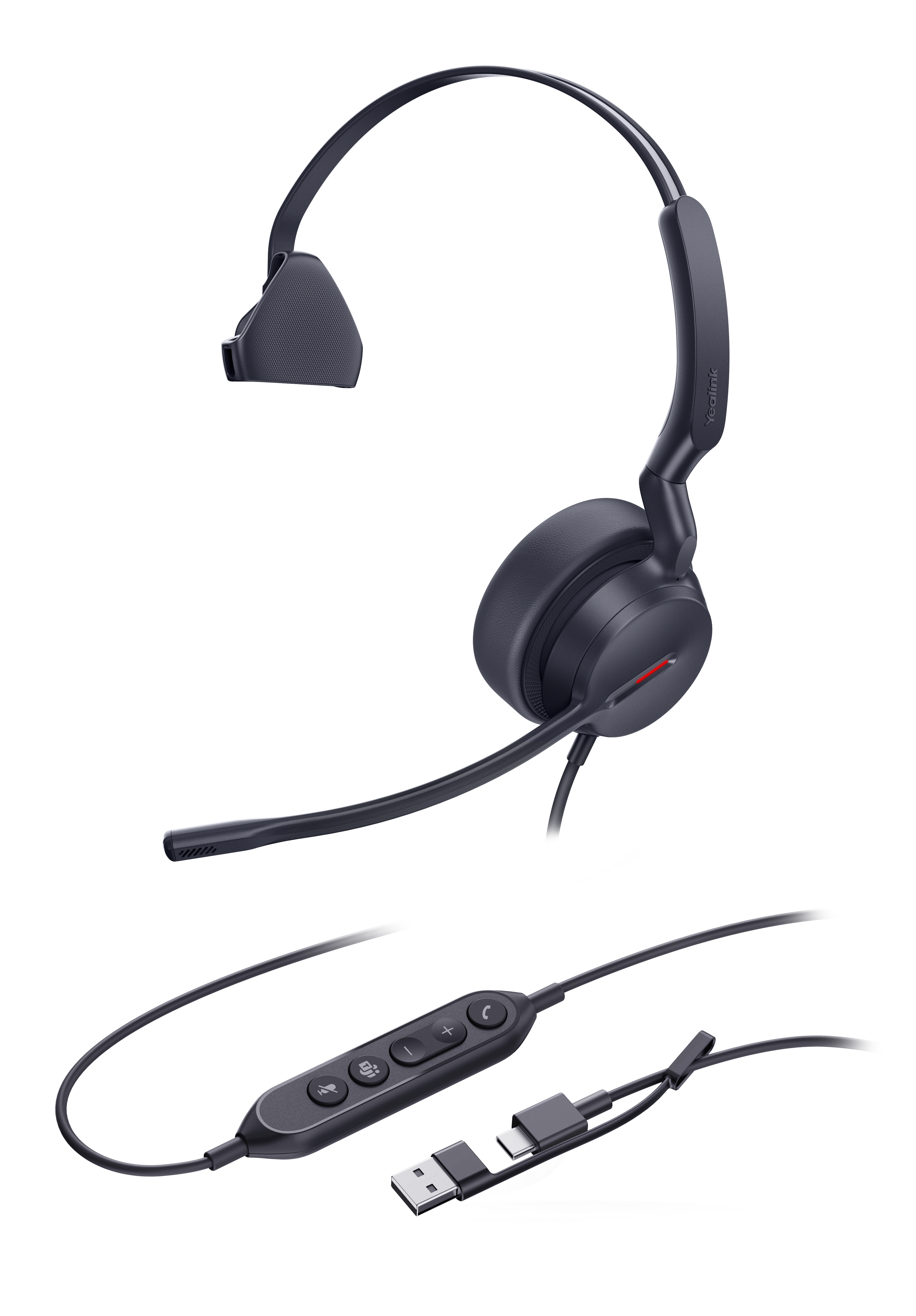 Yealink UH44 Mono Teams USB-C/A Headset