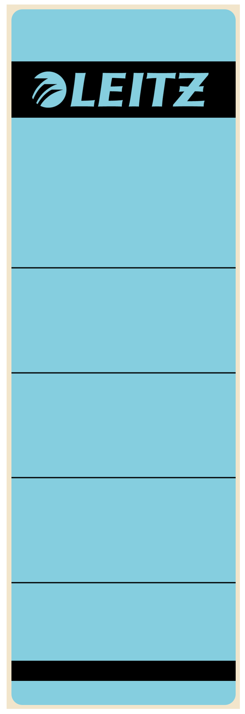 LEITZ Ordneretiketten 1642 blau für 8,0 cm Rückenbreite, 10 St.