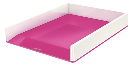 LEITZ Briefablage WOW Duo Colour perlweiß/pink DIN A4, 1 St.