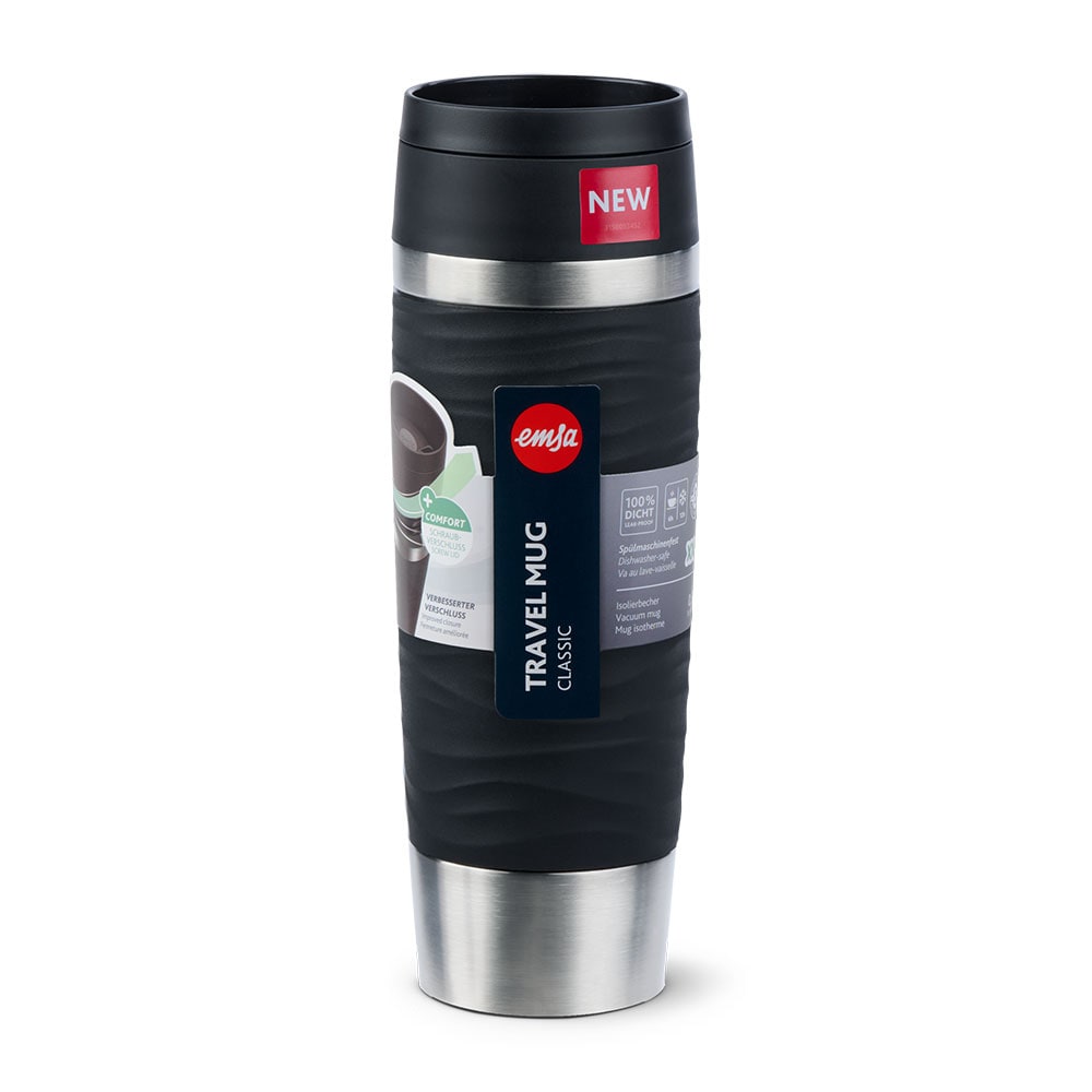 emsa Isolierbecher WAVES GRANDE schwarz 500,0 ml, 1 St.