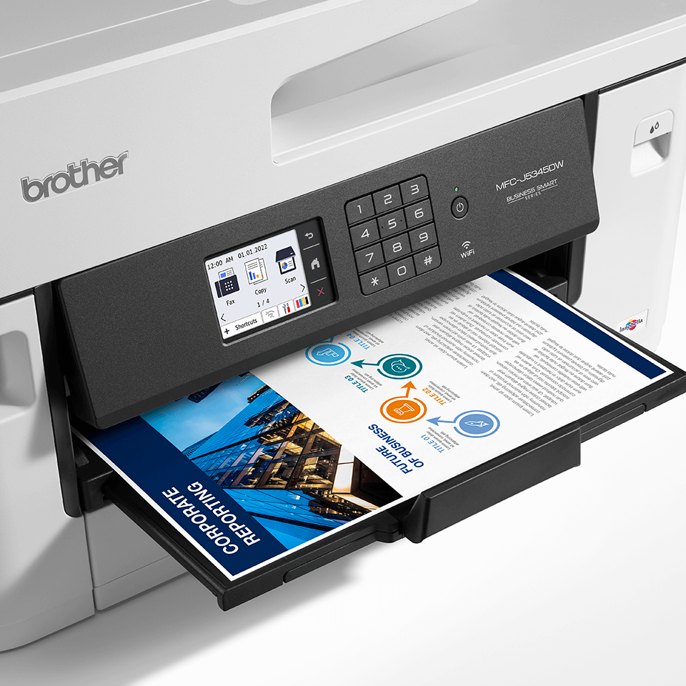 brother MFC-J5345DW 4 in 1 Tintenstrahl-Multifunktionsdrucker grau