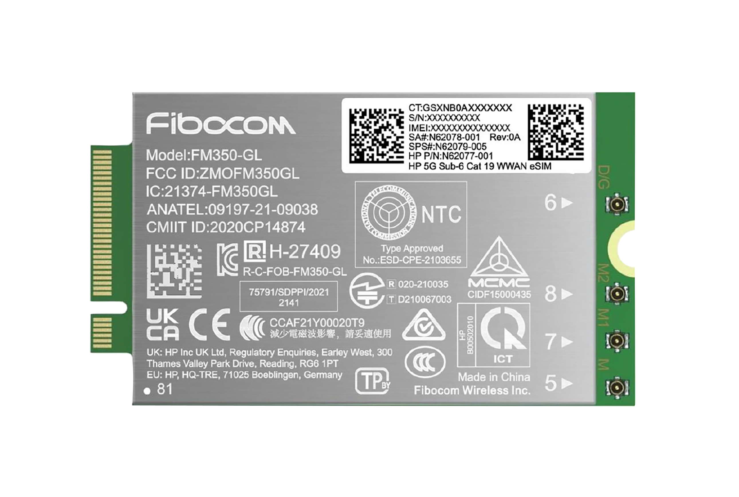 HP 5G NR/4G WWAN .