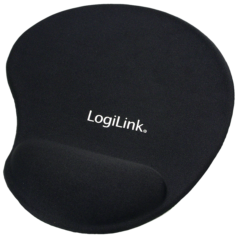 Logilink Mauspad mit Gel-Handballenauflage Silikon schwarz