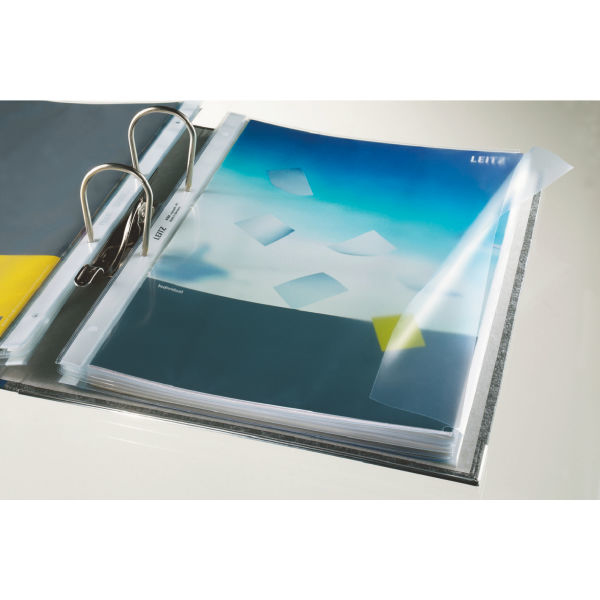 LEITZ Prospekthüllen 4764 DIN A4 transparent genarbt 0,12 mm, 50 St.