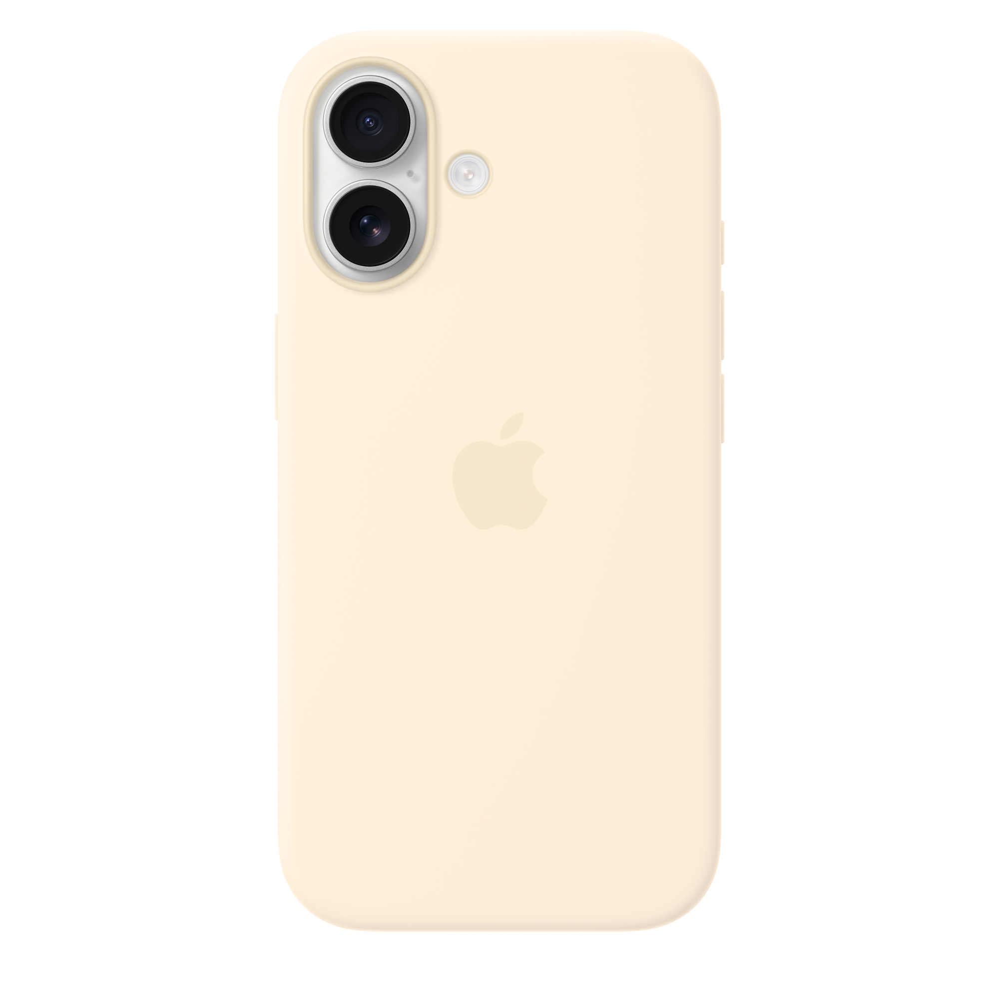Apple Silikon Case mit MagSafe Handyhülle für Apple iPhone 17 vanille