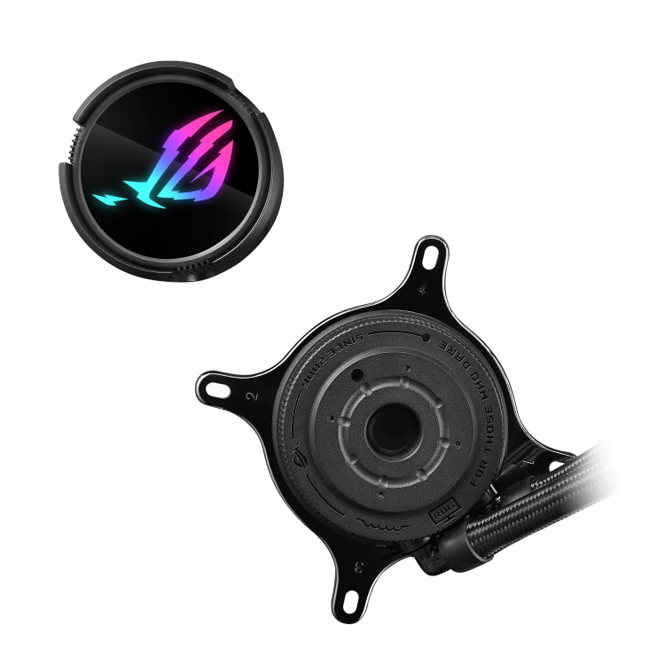 ASUS ROG Strix LC III 240 ARGB all-in-one CPU liquid cooler with 360 rotatable water block Premium ROG ARGB fans