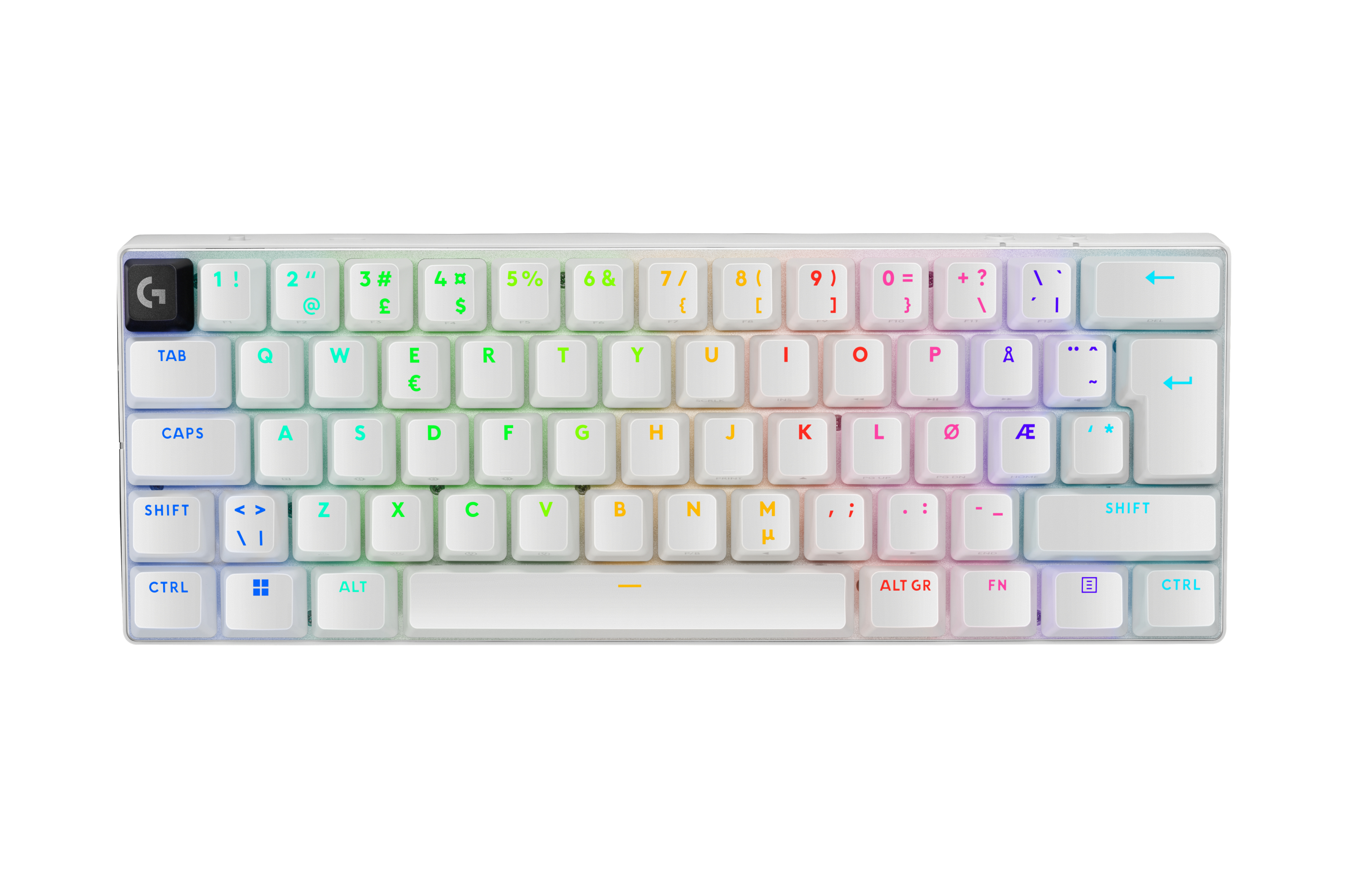LOGITECH PRO X 60 LIGHTSPEED Wireless Gaming Keyboard Tactile - White - NORDIC-613 (PAN)