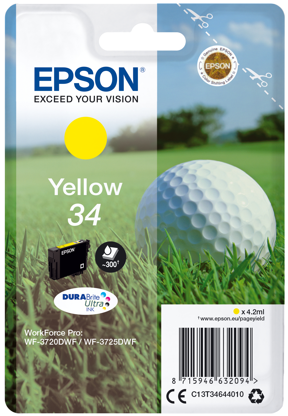 EPSON 34 / T3464 (Golfball) gelb Druckerpatrone