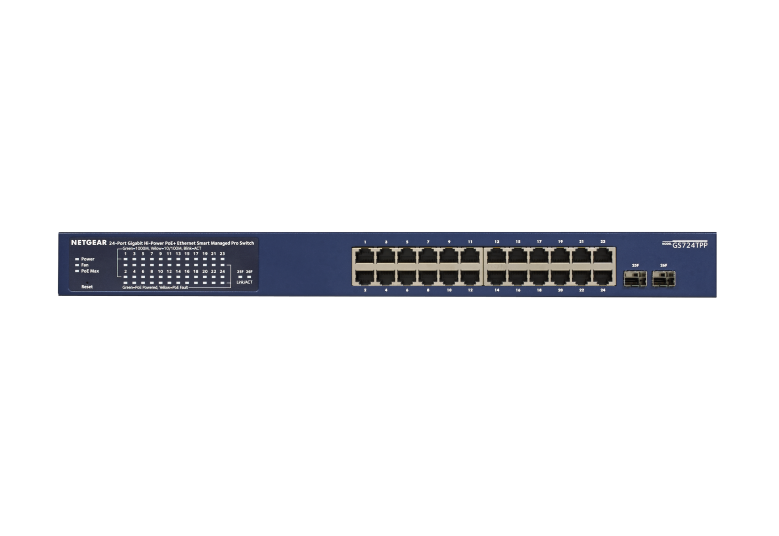 NETGEAR Switch Desktop 24-port 10/100/1000 GS724TP-300EUS